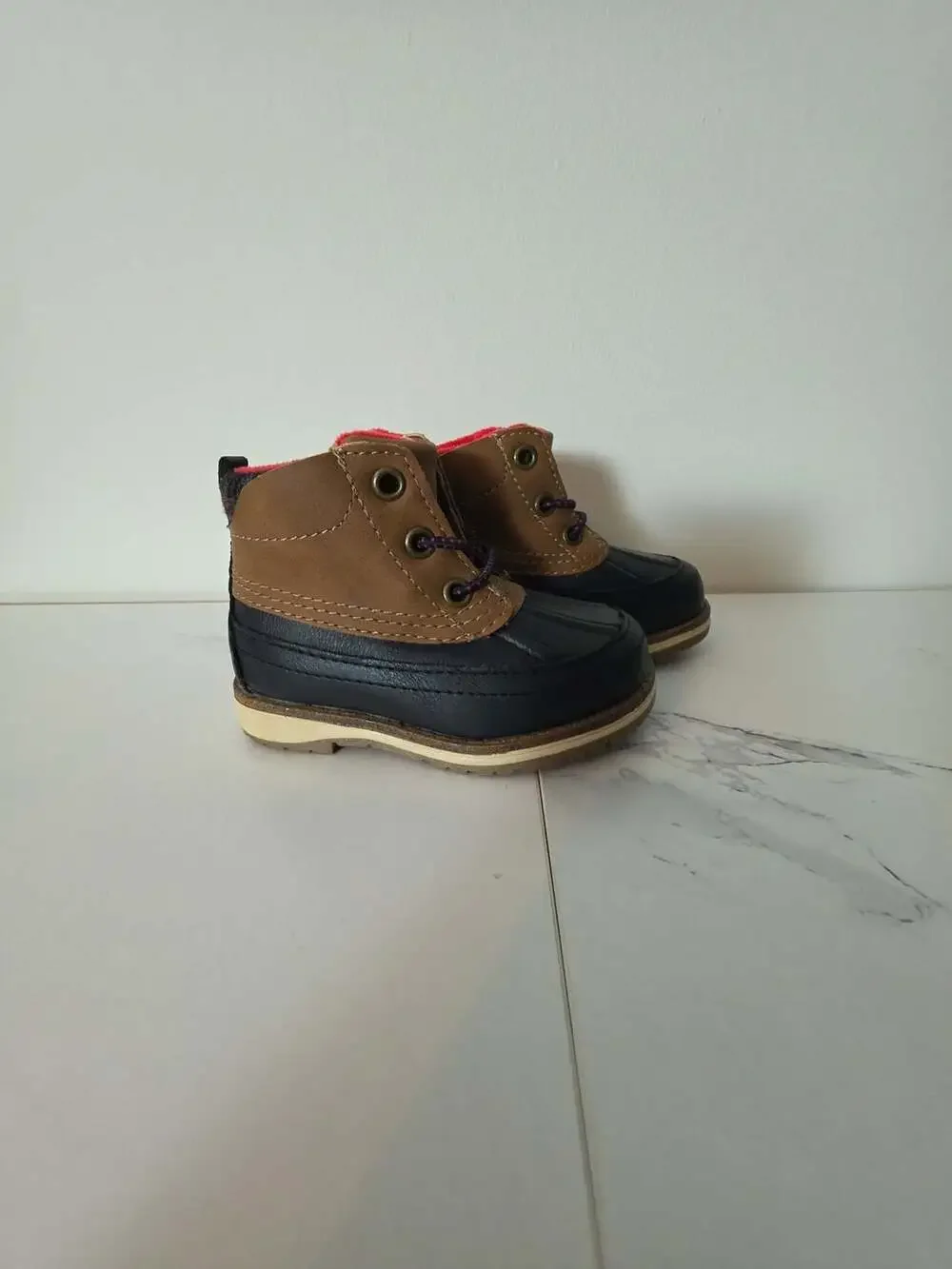 Max + Jake Dennis Duck Boot Toddler Size 5 Brown and Black Winter Boots